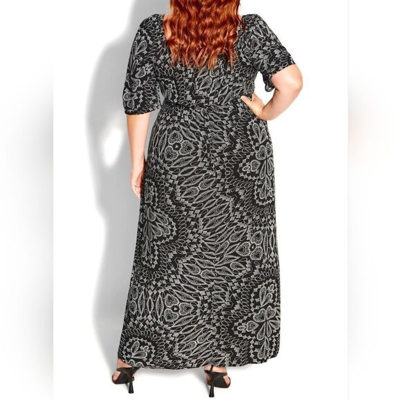 🐢 City Chic Dress Maxi Sweet Bora Bora Size XXL/24 NWT - Picture 4 of 17